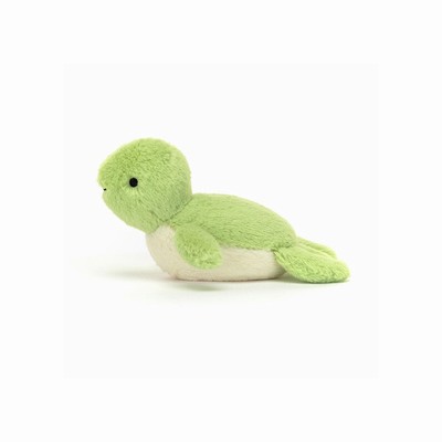 Jellycat Fluffy Turtle Australia | 021743JGC